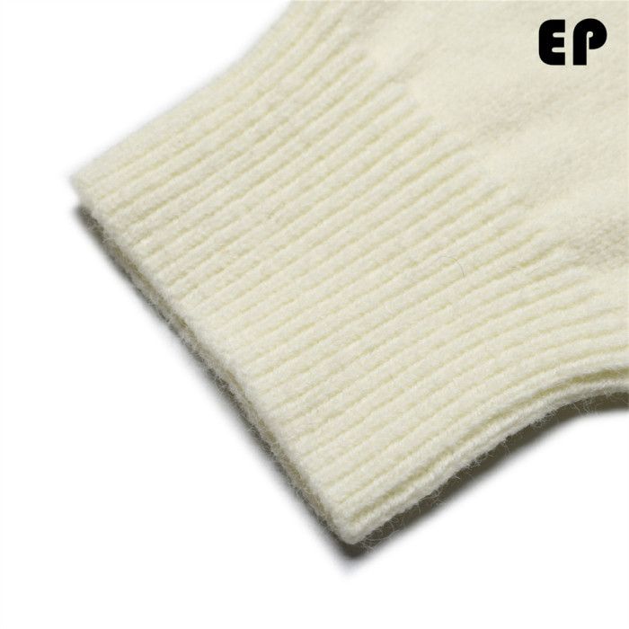 Women Knitted Sweater Pullover Pullover Cardigan Ripped Top