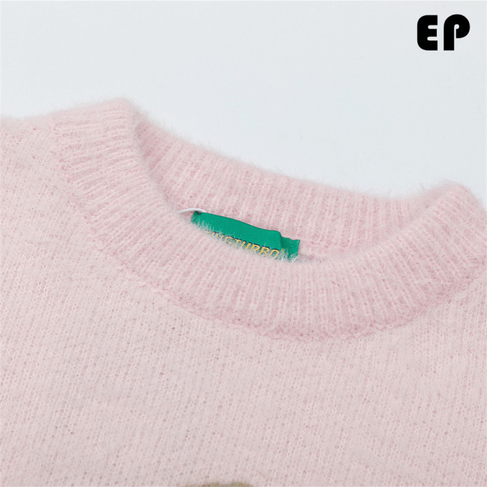 Women Knitted Sweater Pullover Pullover Cardigan Ripped Top