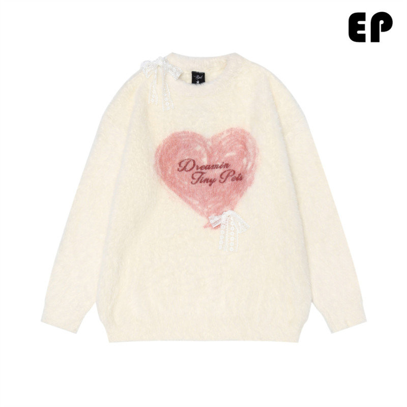 Women Knitted Sweater Pullover Pullover Cardigan Ripped Top