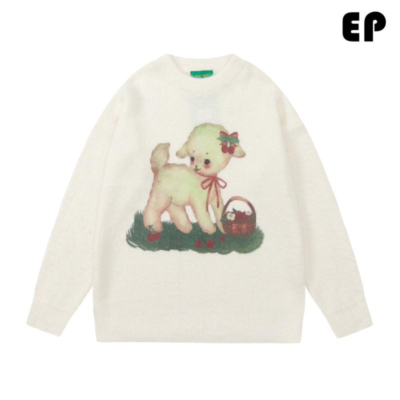 Women Knitted Sweater Pullover Pullover Cardigan Ripped Top