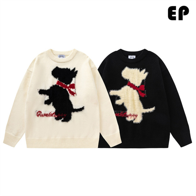 Women Knitted Sweater Pullover Pullover Cardigan Ripped Top