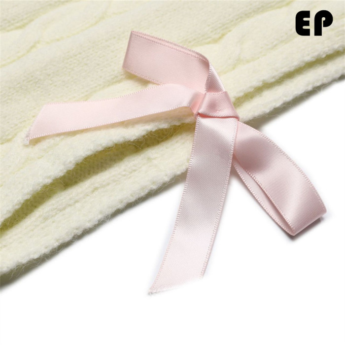 Women Knitted Sweater Pullover Pullover Cardigan Ripped Top