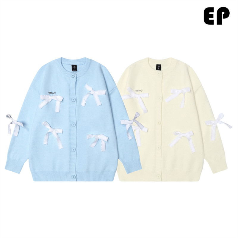 Women Knitted Sweater Pullover Pullover Cardigan Ripped Top