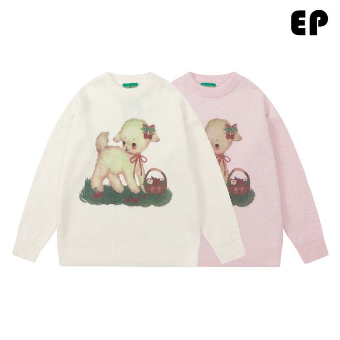 Women Knitted Sweater Pullover Pullover Cardigan Ripped Top