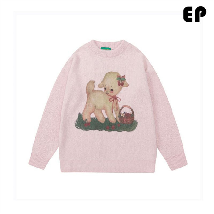 Women Knitted Sweater Pullover Pullover Cardigan Ripped Top