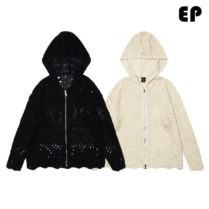 Women Knitted Sweater Pullover Zipper Hoodie Cardigan Top