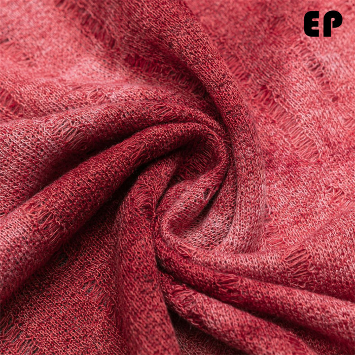 Women Knitted Sweater Pullover Pullover Cardigan Ripped Top