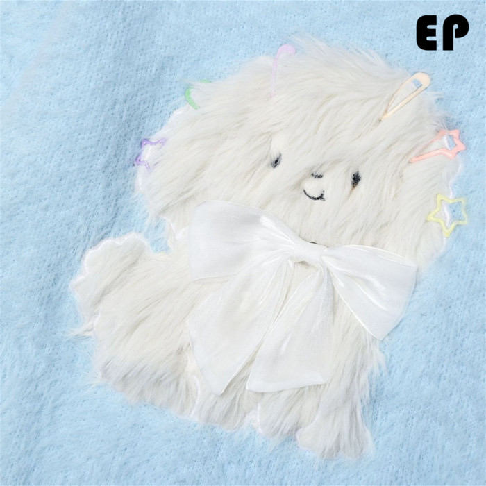 Women Knitted Sweater Pullover Pullover Cardigan Ripped Top