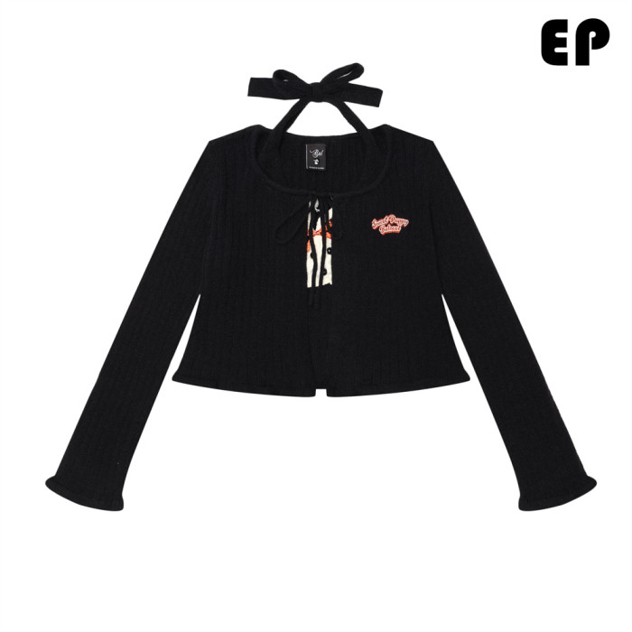 Women Knitted Sweater Pullover Pullover Cardigan Ripped Top