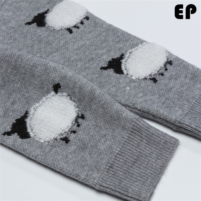 Women Knitted Sweater Pullover Pullover Cardigan Ripped Top