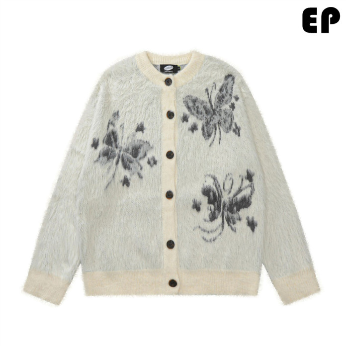 Women Knitted Sweater Pullover Pullover Cardigan Ripped Top