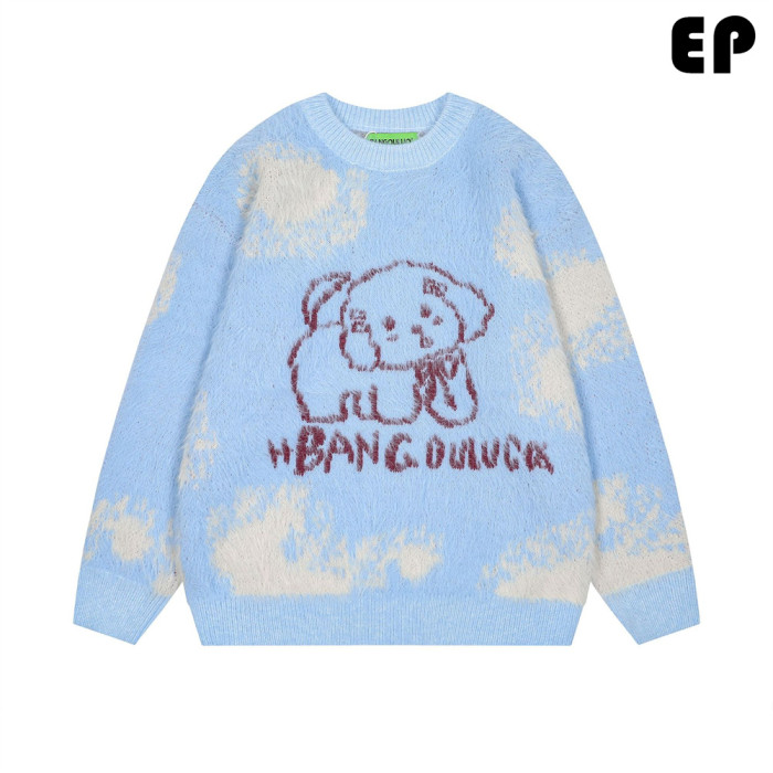 Women Knitted Sweater Pullover Pullover Cardigan Ripped Top