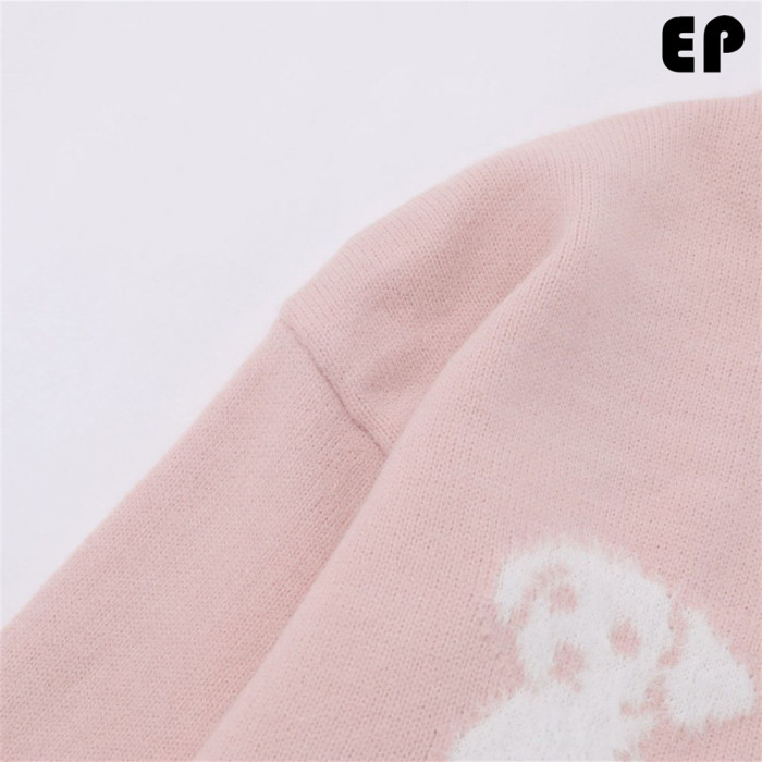 Women Knitted Sweater Pullover Pullover Cardigan Ripped Top