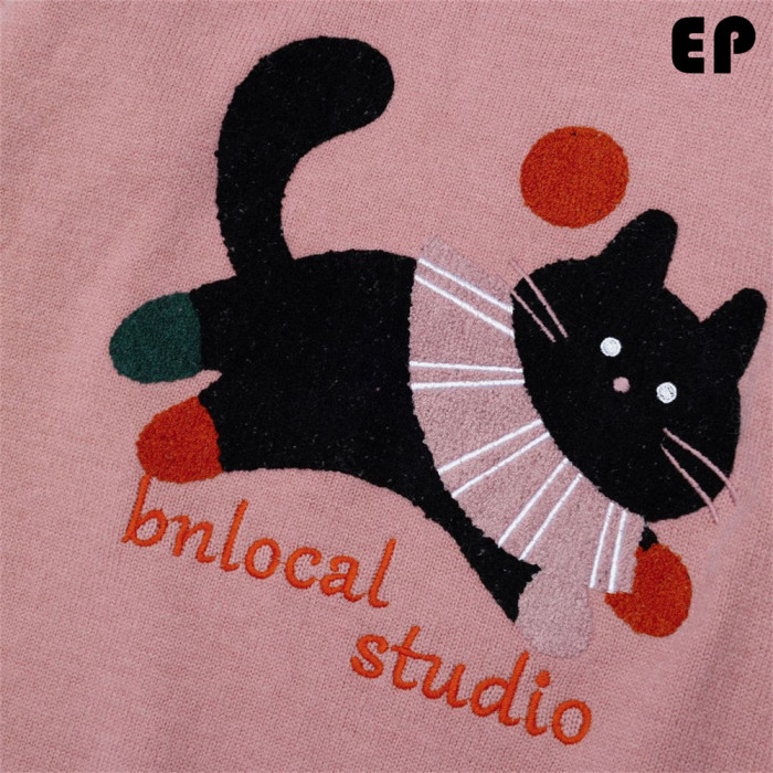 Women Knitted Sweater Pullover Pullover Cardigan Ripped Top