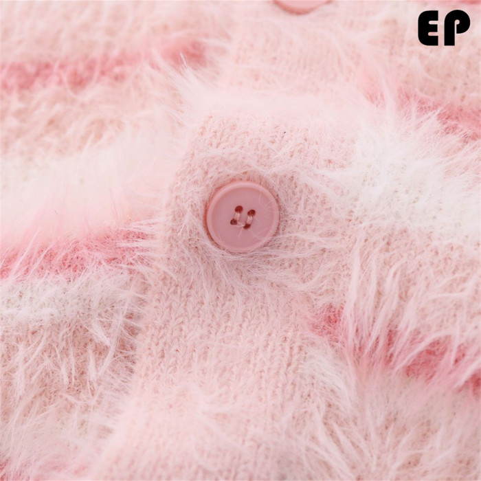 Women Knitted Sweater Pullover Pullover Cardigan Ripped Top