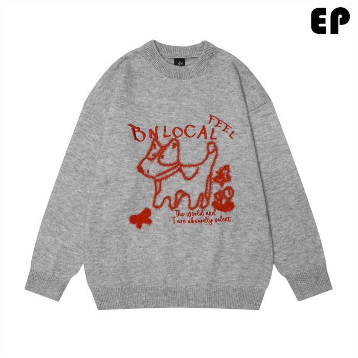 Women Knitted Sweater Pullover Pullover Cardigan Ripped Top