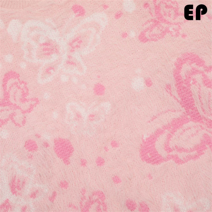 Women Knitted Sweater Pullover Pullover Cardigan Ripped Top