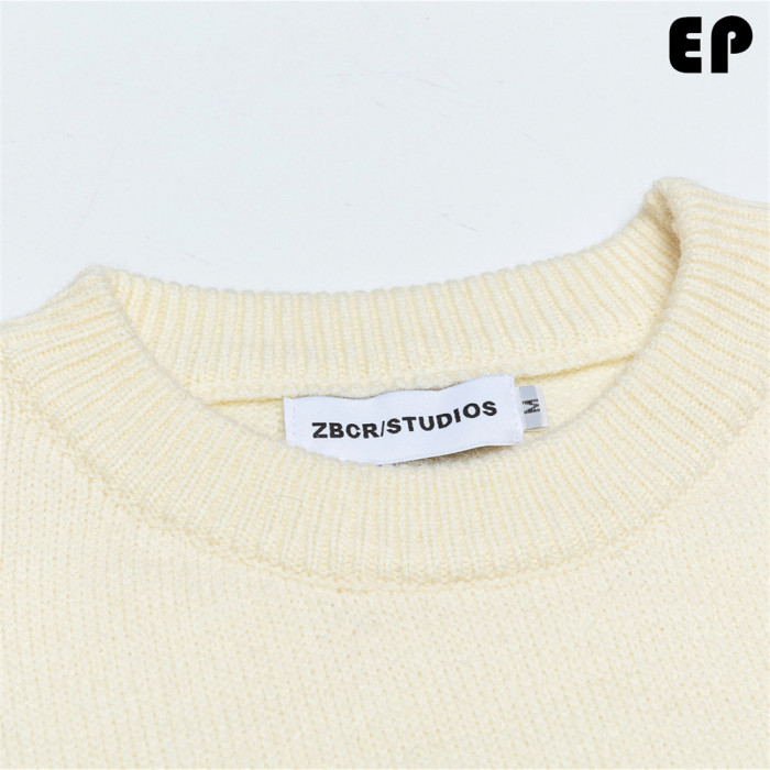 Women Knitted Sweater Pullover Pullover Cardigan Ripped Top