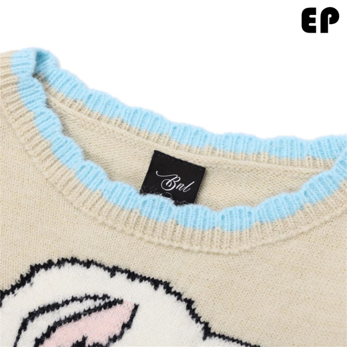 Women Knitted Sweater Pullover Pullover Cardigan Ripped Top