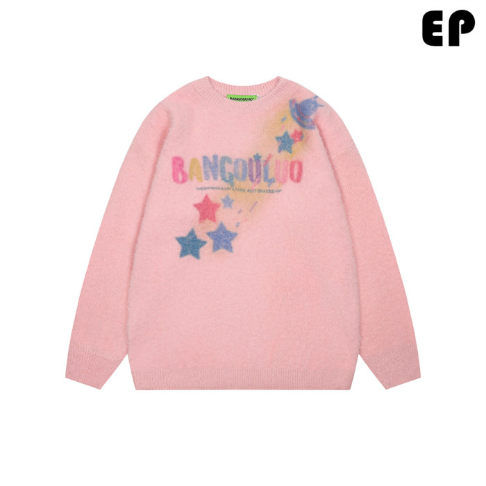 Women Knitted Sweater Pullover Pullover Cardigan Ripped Top