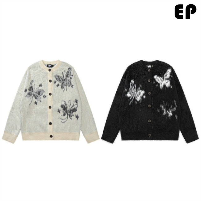 Women Knitted Sweater Pullover Pullover Cardigan Ripped Top