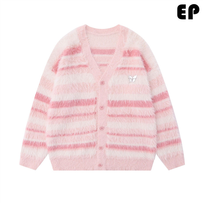 Women Knitted Sweater Pullover Pullover Cardigan Ripped Top