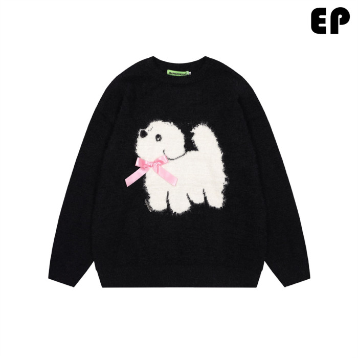 Women Knitted Sweater Pullover Pullover Cardigan Ripped Top