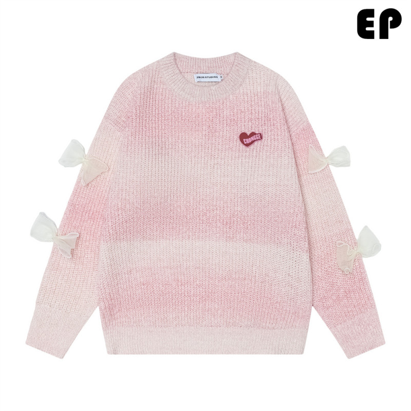 Women Knitted Sweater Pullover Pullover Cardigan Ripped Top