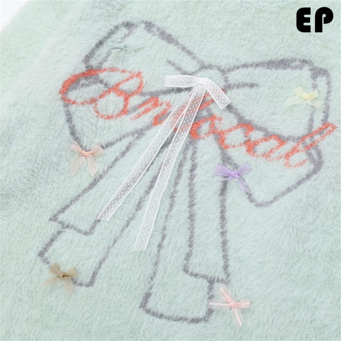 Women Knitted Sweater Pullover Pullover Cardigan Ripped Top