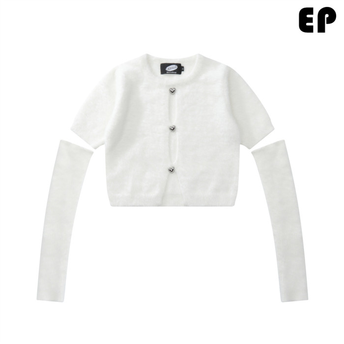 Women Knitted Sweater Pullover Pullover Cardigan Ripped Top