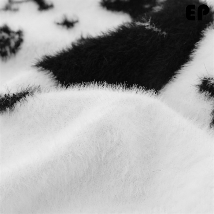 Women Knitted Sweater Pullover Pullover Cardigan Ripped Top