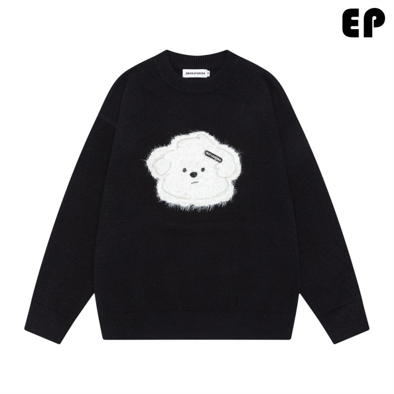 Women Knitted Sweater Pullover Pullover Cardigan Ripped Top