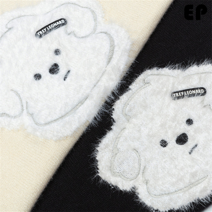 Women Knitted Sweater Pullover Pullover Cardigan Ripped Top