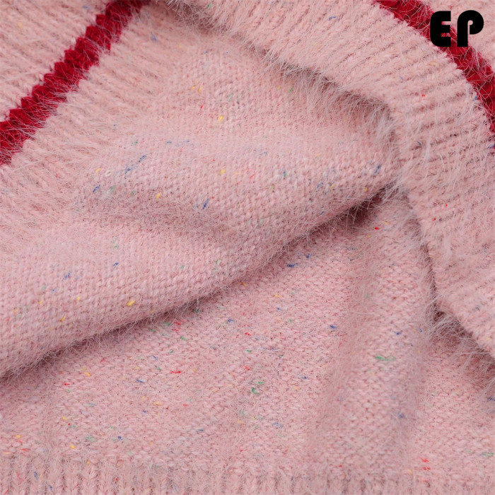 Women Knitted Sweater Pullover Pullover Cardigan Ripped Top