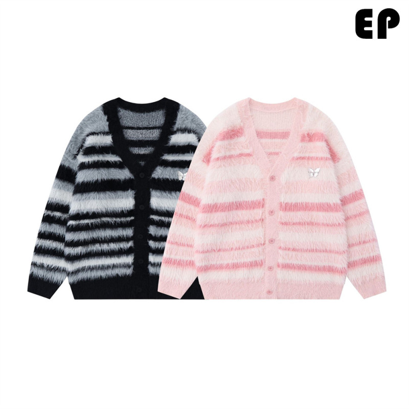 Women Knitted Sweater Pullover Pullover Cardigan Ripped Top