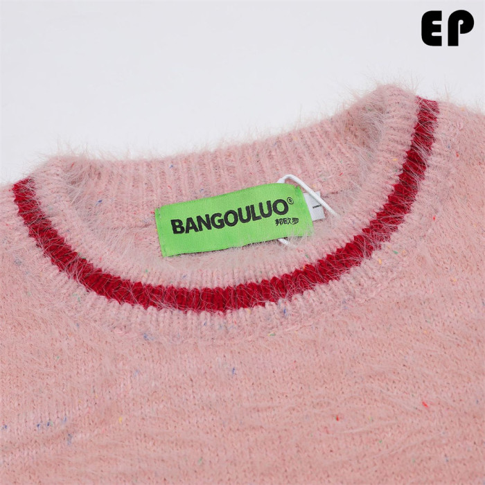 Women Knitted Sweater Pullover Pullover Cardigan Ripped Top