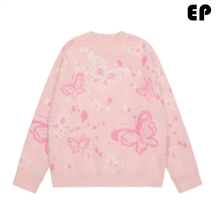 Women Knitted Sweater Pullover Pullover Cardigan Ripped Top