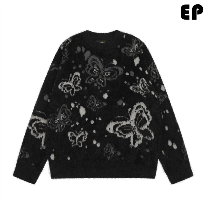 Women Knitted Sweater Pullover Pullover Cardigan Ripped Top