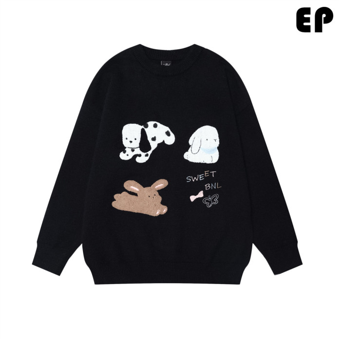 Women Knitted Sweater Pullover Pullover Cardigan Ripped Top