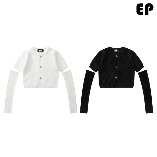 Women Knitted Sweater Pullover Pullover Cardigan Ripped Top