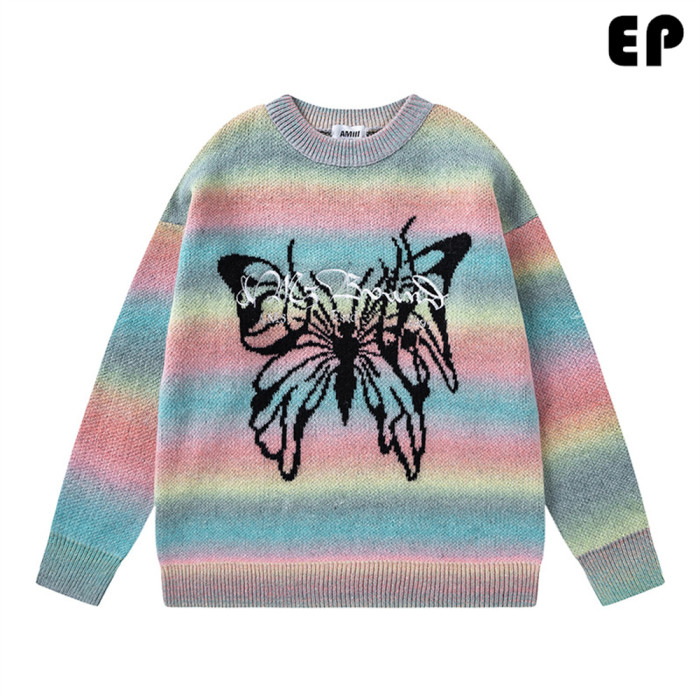 Women Knitted Sweater Pullover Pullover Cardigan Ripped Top