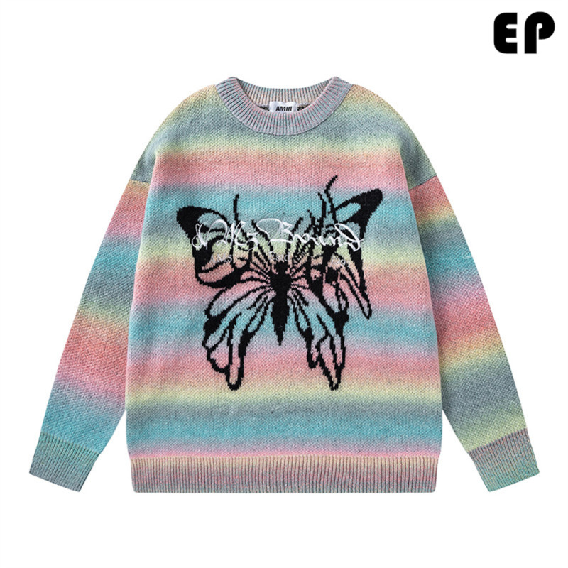 Women Knitted Sweater Pullover Pullover Cardigan Ripped Top