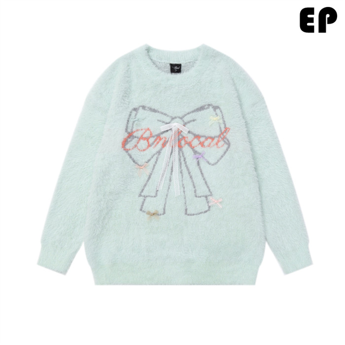 Women Knitted Sweater Pullover Pullover Cardigan Ripped Top