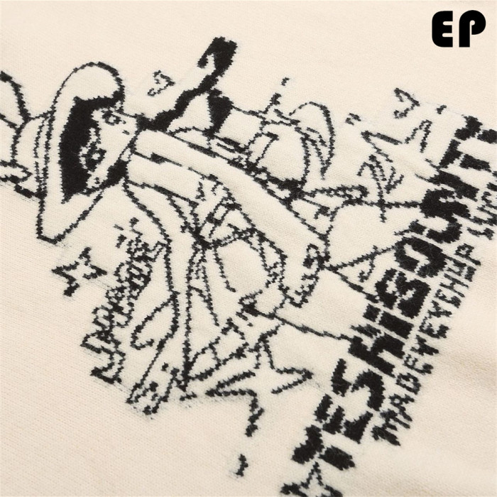 Women Knitted Sweater Pullover Pullover Cardigan Ripped Top