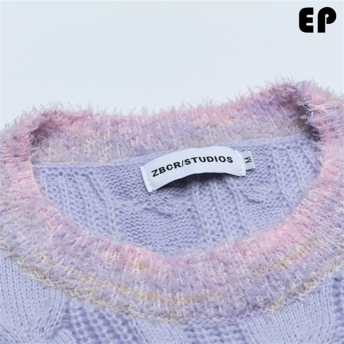 Women Knitted Sweater Pullover Pullover Cardigan Ripped Top