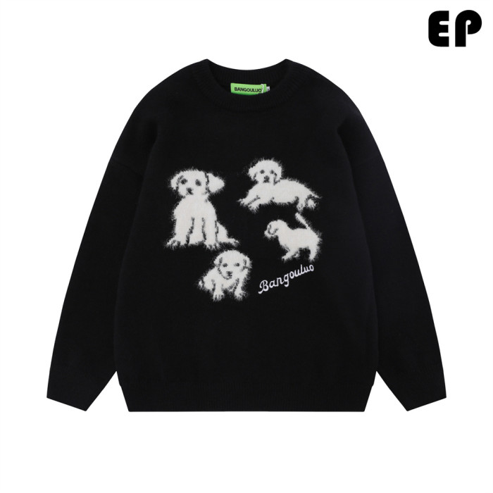 Women Knitted Sweater Pullover Pullover Cardigan Ripped Top