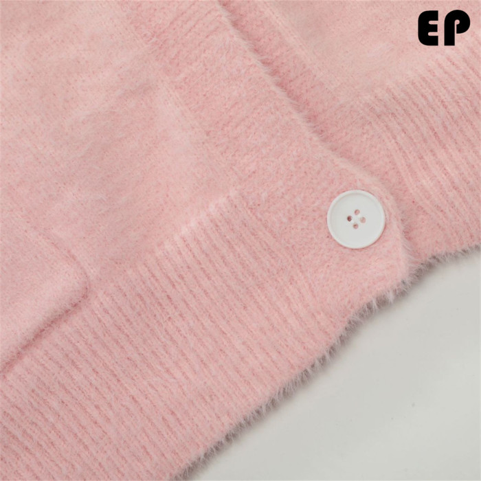 Women Knitted Sweater Pullover Pullover Cardigan Ripped Top