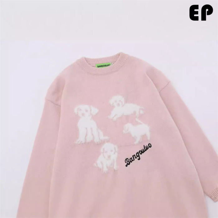 Women Knitted Sweater Pullover Pullover Cardigan Ripped Top