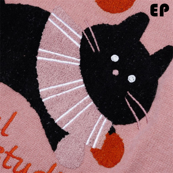 Women Knitted Sweater Pullover Pullover Cardigan Ripped Top