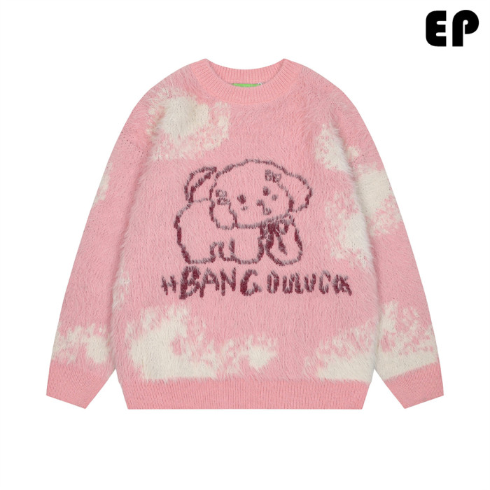 Women Knitted Sweater Pullover Pullover Cardigan Ripped Top